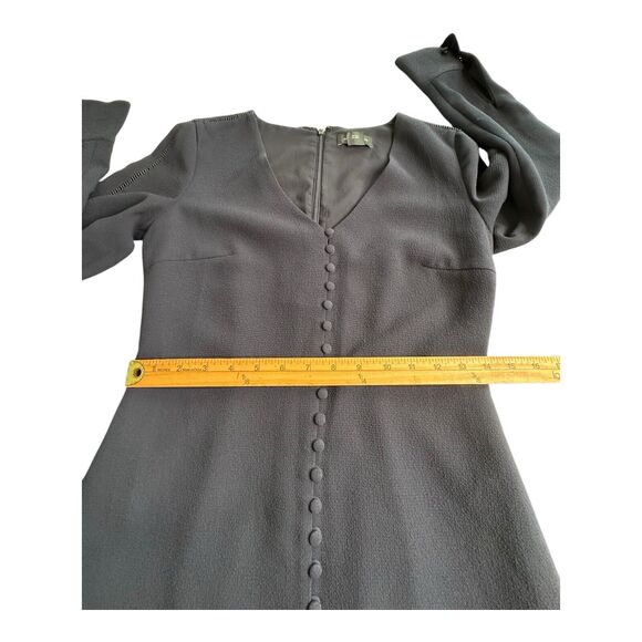 Club Monaco Women Button AccentsBlack Mini Dress Size 00 - Picture 12 of 16